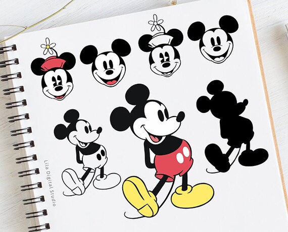 Download Mickey Mouse svg Retro Disney Mickey clipart Mickey Retro ...
