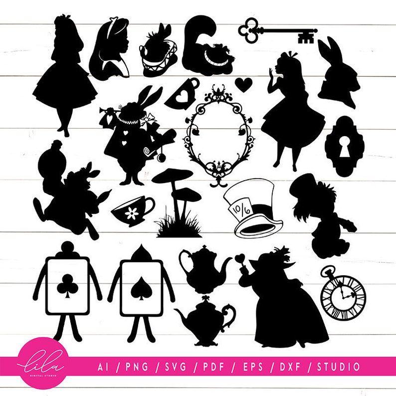 Download Alice In Wonderland Vector Art Free Art Gallery