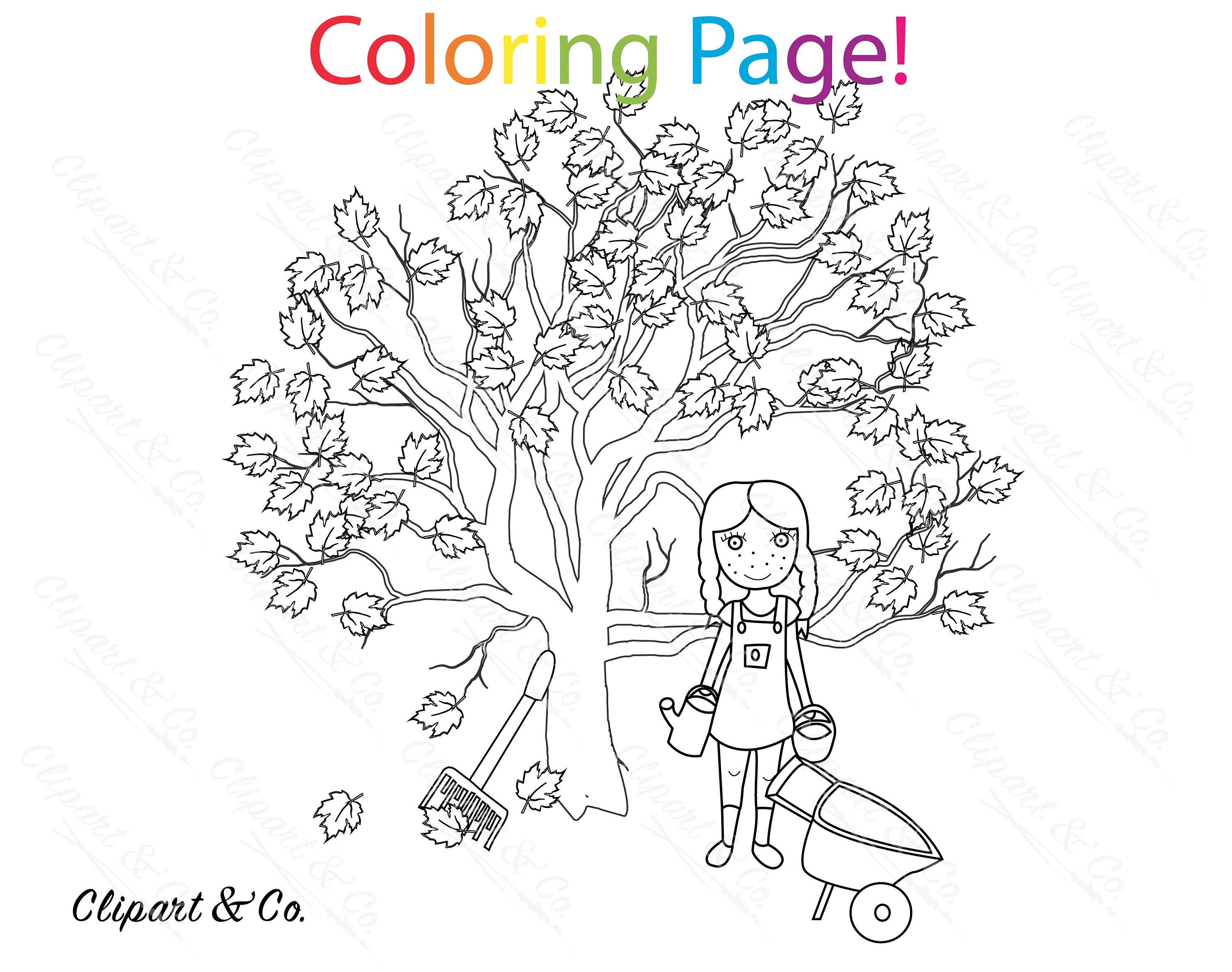 Fall Coloring Page - Fall Coloring - Printable Coloring Pages for Kids