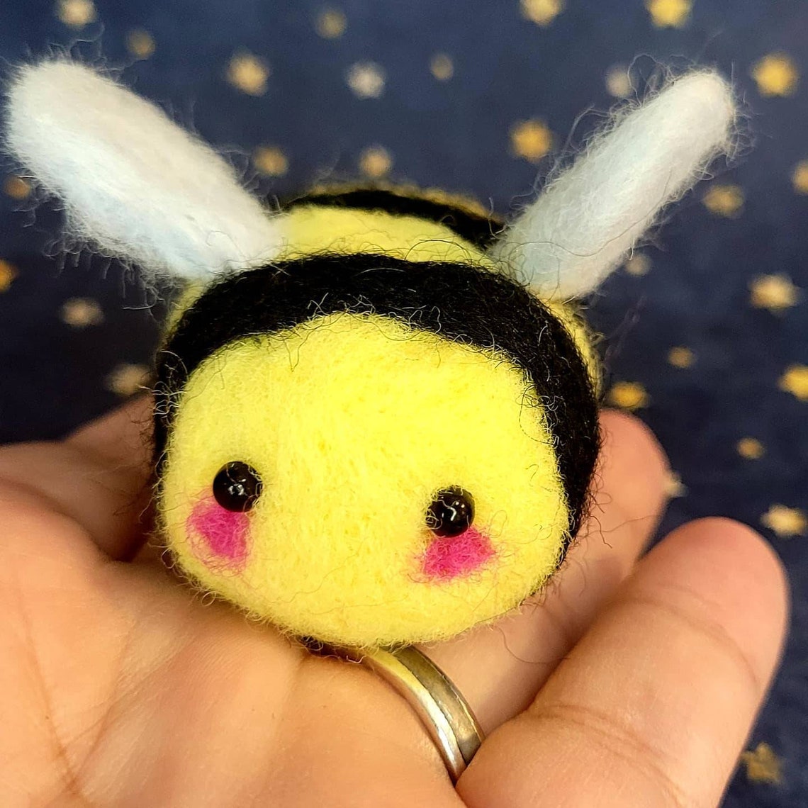 Wool bumble bee cute needle felted blend bee Etsy