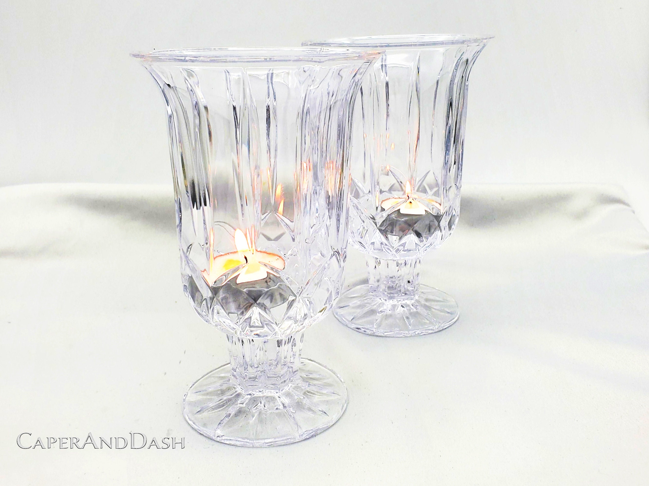 Vintage Lead Crystal Hurricane Candle Holders, Crystal Footed Vases,  Romantic Gifts for Her, Classy Gift for Mom, Elegant Decor Gift - Etsy, image size:2667x2000
