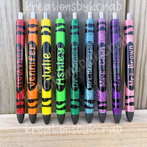 Custom Crayon Glitter Inkjoy Gel Pen