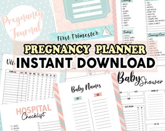 Pregnancy Planner Printable Pregnancy Journal Pregnancy Printable Planner Printable Pregnancy Journal Pregnancy Organizer Instant Download
