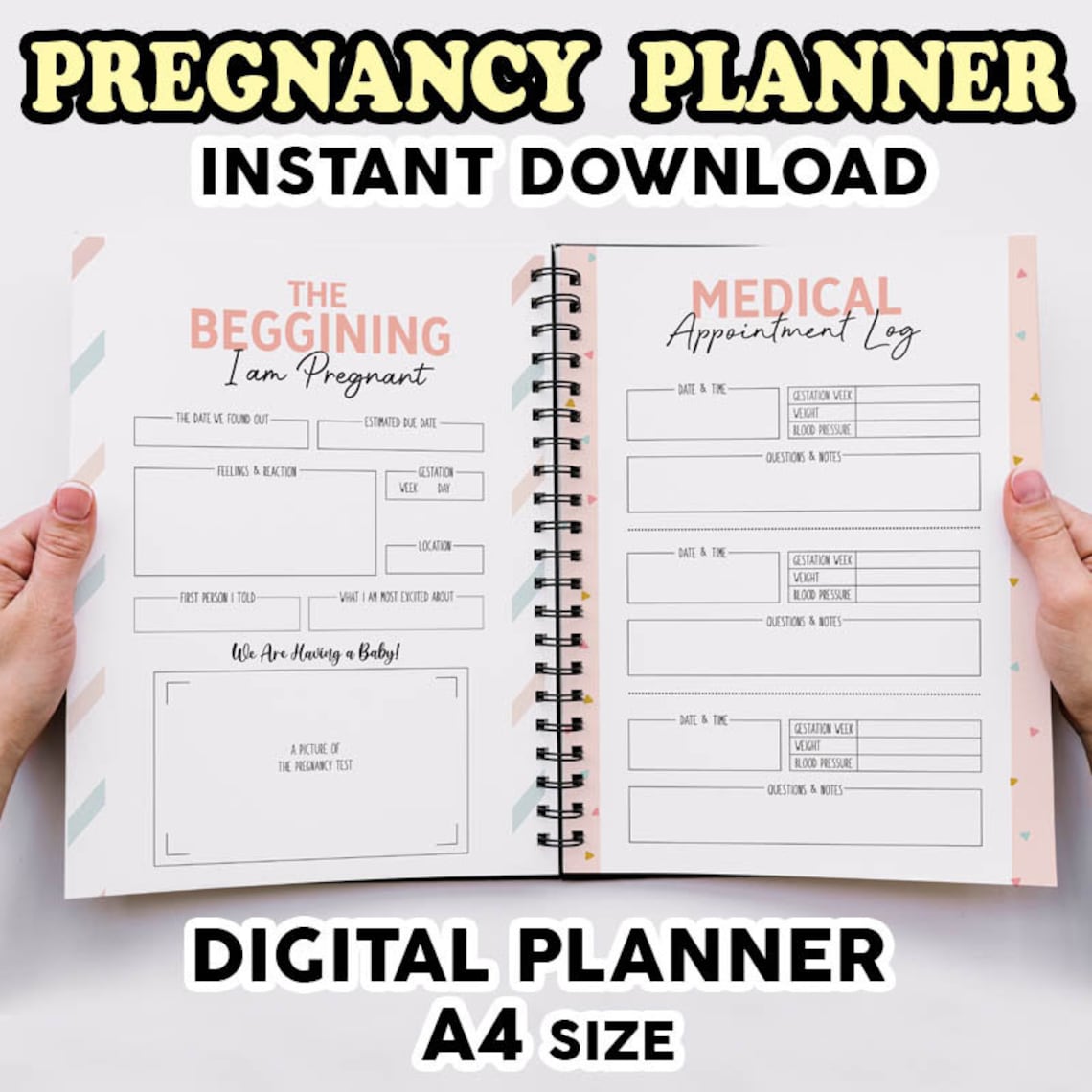 Pregnancy Planner Printable Pregnancy Journal Pregnancy - Etsy UK