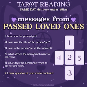 Same Day Passed Lieben Menschen lesen unter 24 Stunden. Tarot-Lesemitteilungen von Ihren verstorbenen Liebsten. Sprich mit Deinen Lieben