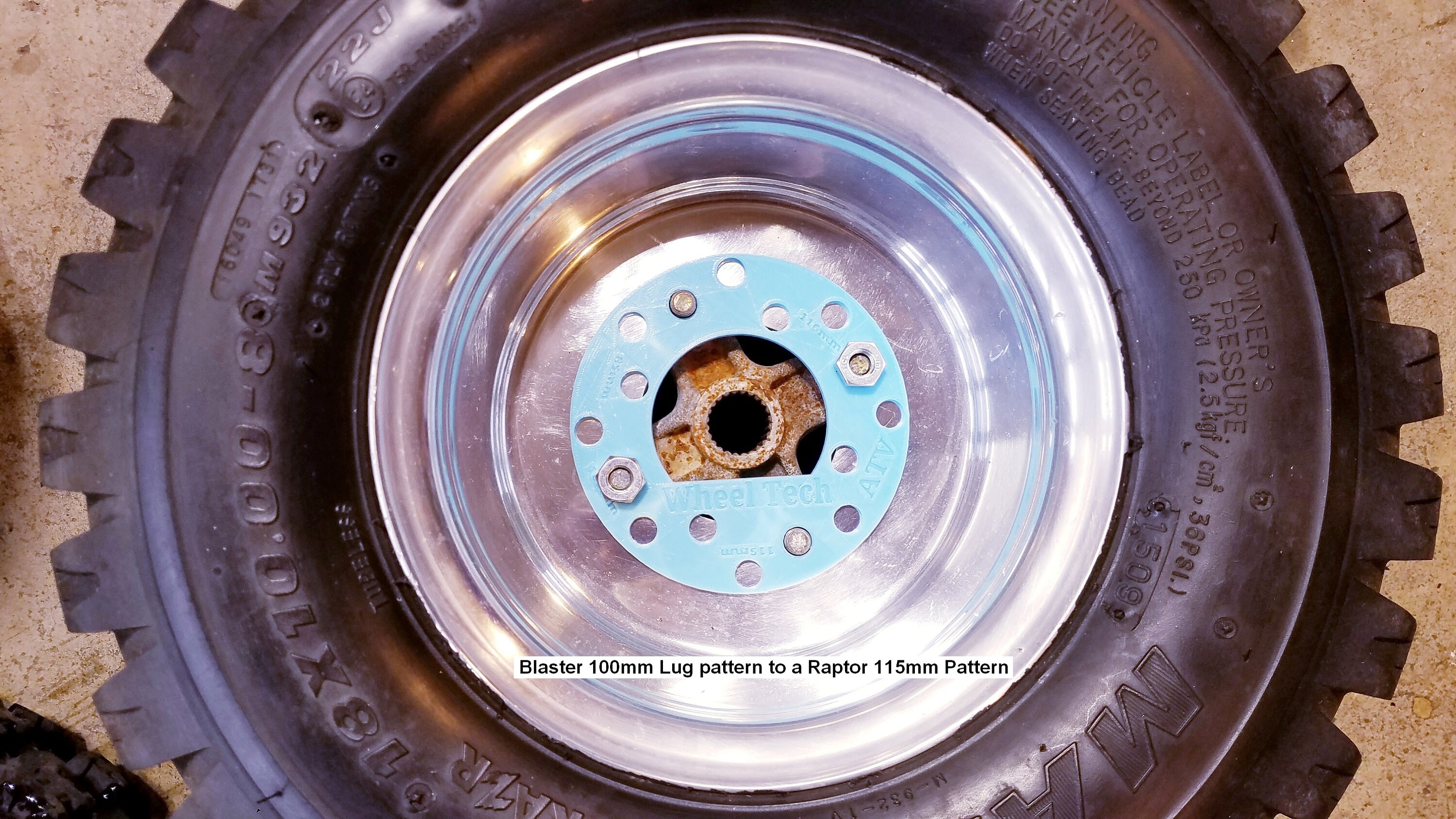 Universal ATV Wheel Lug Pattern Change Drill Guide Jig Honda Etsy