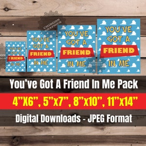 You've Got A Friend in Meバナー-フレンド バースデーデコレーションサイン、Best Friend Ever Giftplease Friendship Quote Plaque with Wooden Stand – Cute