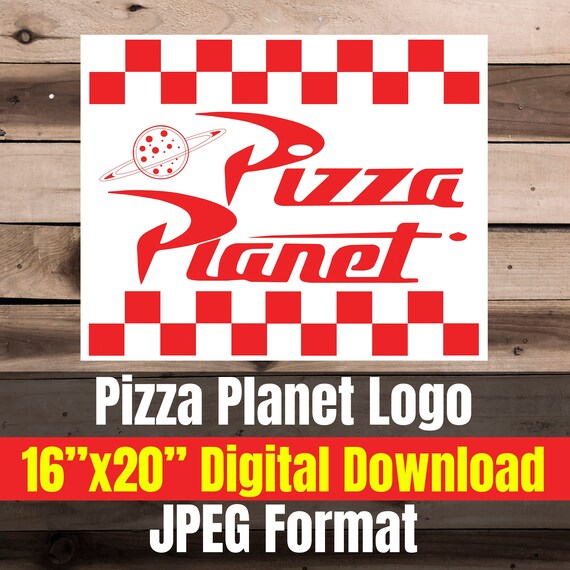 Pizza Planet Logo Jpeg Digital Download 16x20 Toy Story Etsy