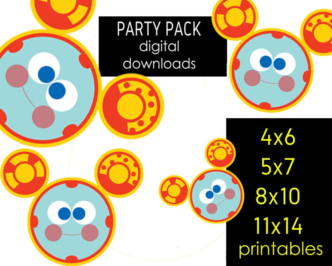Party Pack Toodles Digital Downloads - Mickey Mouse Clubhouse JPEG - Party  - Decoration - Oh Toodles - Sign - Birthday - Decor - Banner - Etsy Norway, image size:1080x865