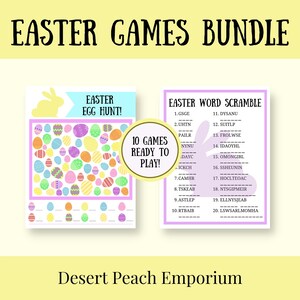 Easter Games Bundle, Printable Easter Games, Easter Printable, Easter ...