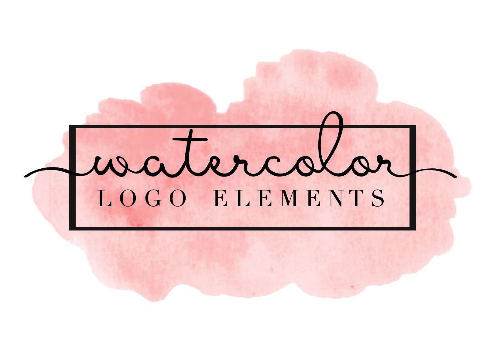 Watercolor Logo Watercolor Logo Pack Logo Templates Logo Etsy