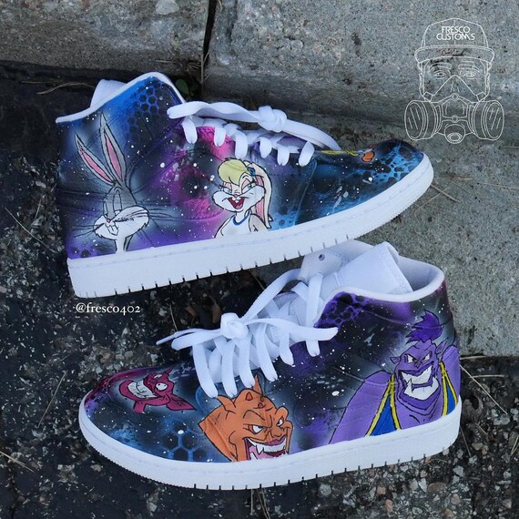 custom space jam shoes