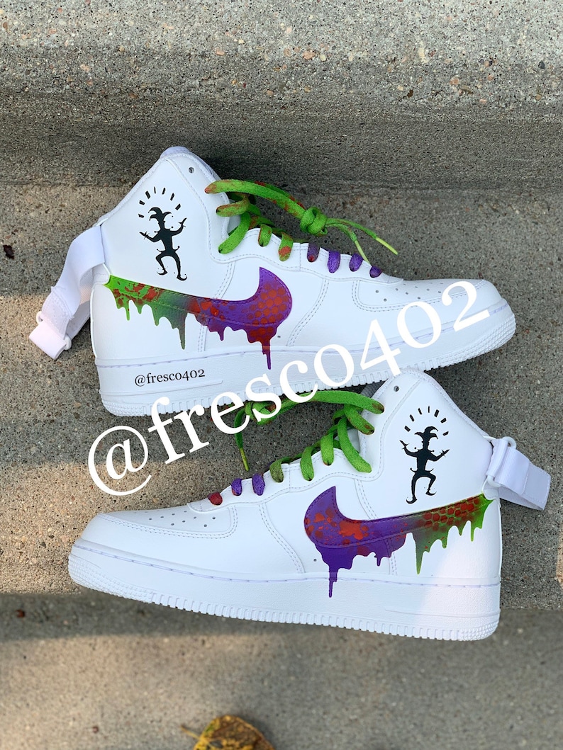 Custom Joker Nike Air Force 1s bild 2