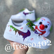 AF1 White X Drip LV (Painted) – Customs Queen