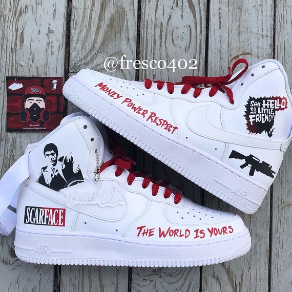 scarface nike air force ones