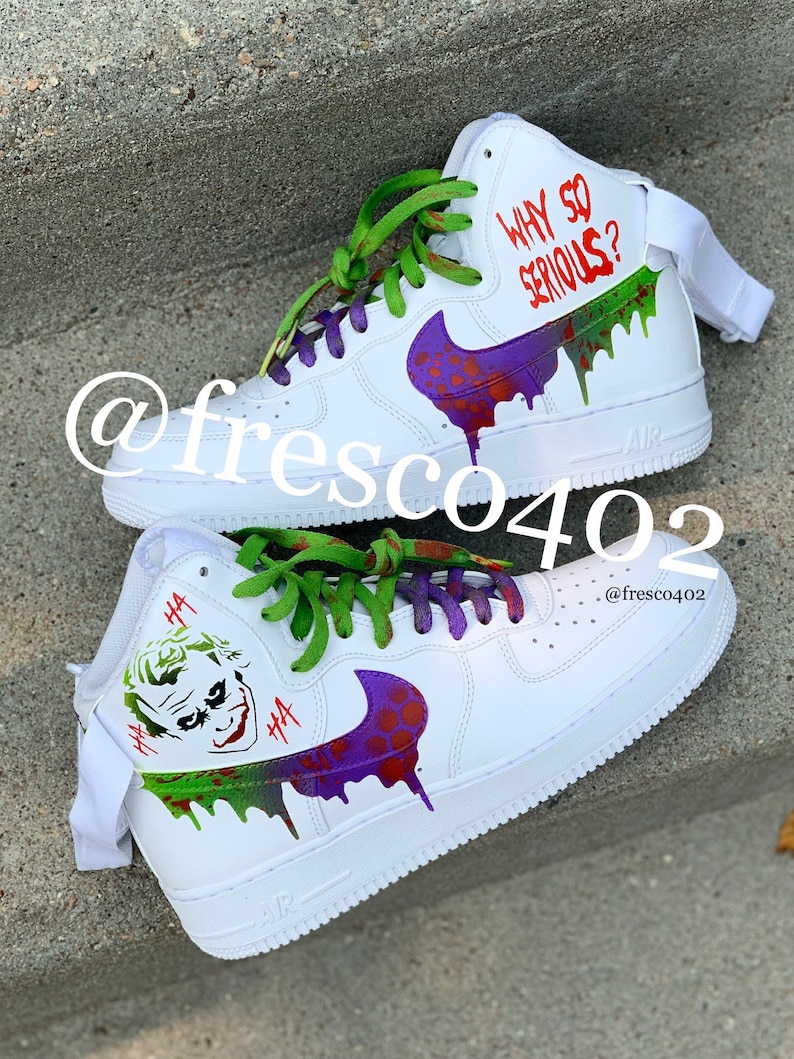 Custom Joker Nike Air Force 1s bild 1