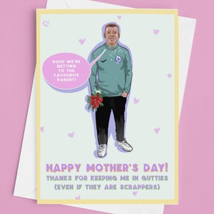 Yer Gutties/Guddies sono scrappers Belfast Meme Mother's Day Card