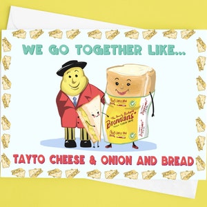Tayto Crisp Sandwich Republic of Ireland Valentines Day Card