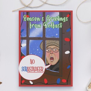 "Belfast No Surrender ""Frau"" Weihnachtskarte."
