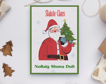 Tarjeta navideña de Guinness Sláinte Claus
