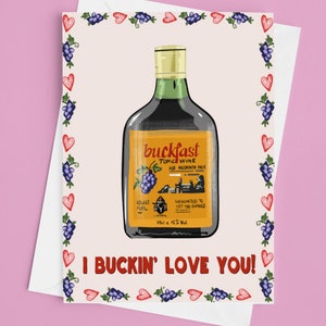 Ich Buckin Liebe Sie Buckfast irischen Valentinstag-Karte