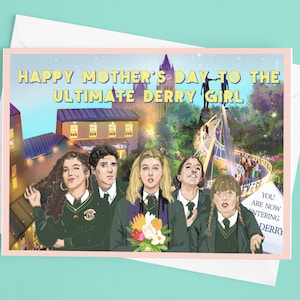 Carte de fête des mères du Derry Girls Group