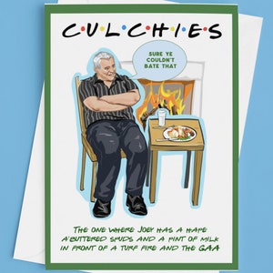 Culchies Joey Freunde Irland Meme Grußkarte