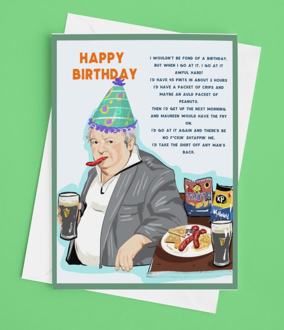 Pintman Paddy Losty Funny Irish Birthday Card Etsy Ireland
