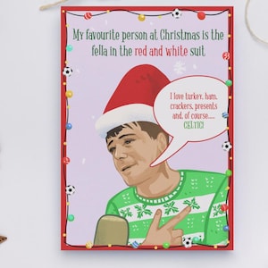 En natuurlijk Keltische grappige Ierse kerstkaart
