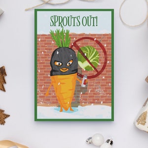 Spruiten uit! Grappige Ierse Republikeinse Katholieke Kerstkaart