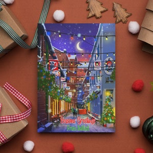 Belfast Kerstwensen Kaart