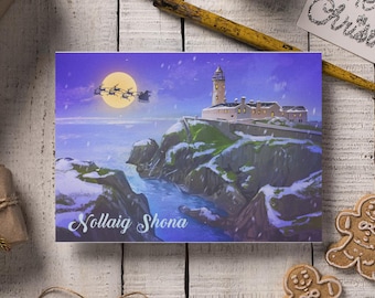 Fanad Lighthouse Donegal Christmas Card