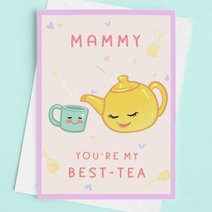Tarjeta irlandesa divertida del día de la madre de Best-Tea