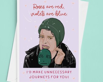 Tarjeta de San Valentín de viajes innecesarios de Theresa Mannion