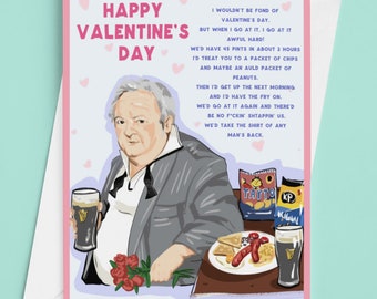 Pintman Paddy Losty  Funny  Irish Valentines Card