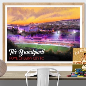 Print /Artwork of the Brandywell, Derry City F.C N