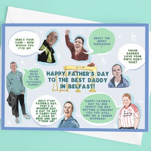 Belfast Meme Compilation Carte drôle de fête des pères