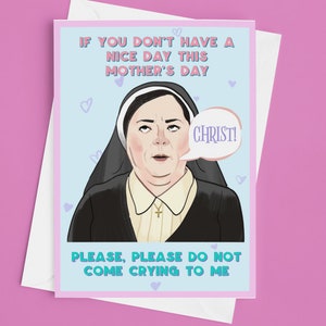 Derry Girls Carte de fête des mères de sœur Michael