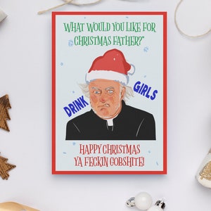 Vader Ted 'Father Jack' Kerstkaart