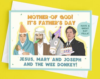 Ted Hastings Line of Duty &#39;Jesus, Mary & Joseph and the Wee Donkey&#39; Father&#39;s Day Card
