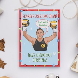 Tarjeta de Navidad irlandesa de Katie Taylor