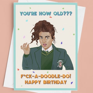 Derry Girls Michelle F*ck-a-doodle-doo Grußkarte