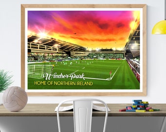 Northern Ireland Football: Windsor Park Print