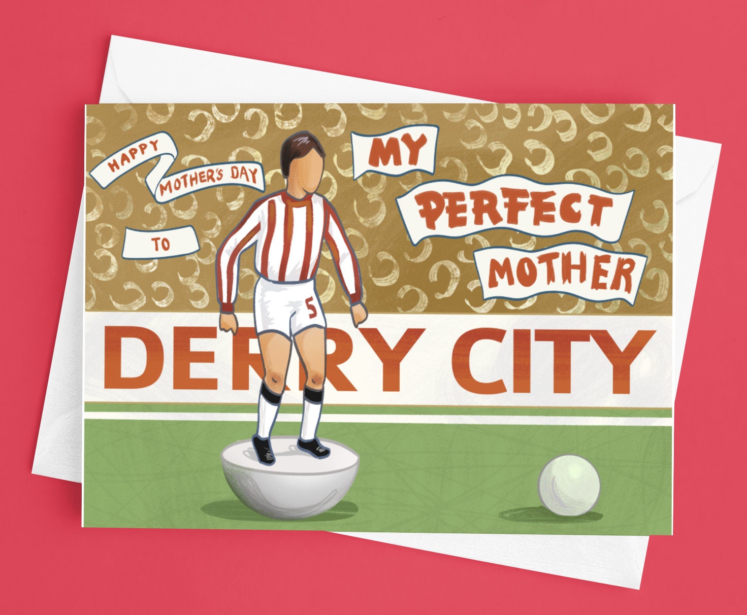 Derry City/ Undertones 'my Perfect Mother' Subbuteo Mother's Day Card ...