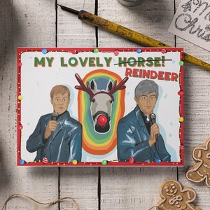 Biglietto di Natale "Il mio adorabile cavallo/renna" di Padre Ted