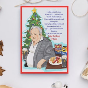 Grappige Ierse kerstkaart Pintman Paddy Losty