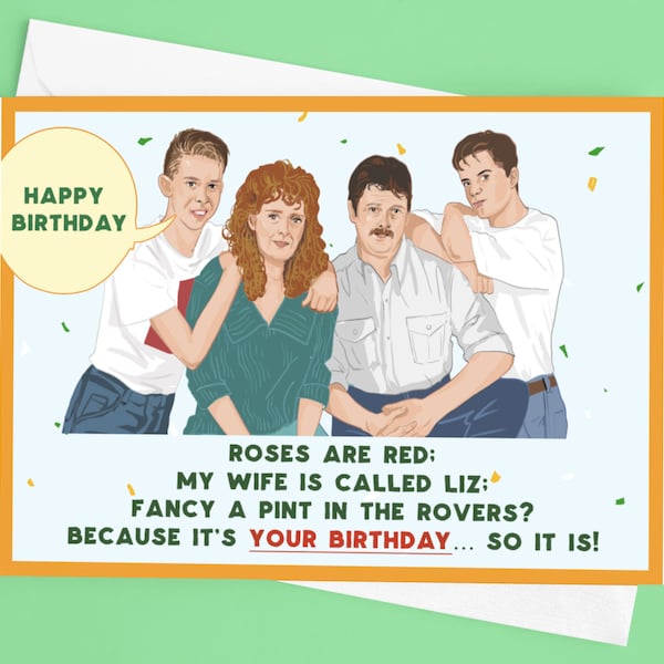 Coronation Street Birthday Card - Etsy