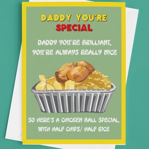 Chicken Ball Special Derry Father's Day Card