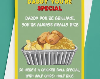 Chicken Ball Special Derry Father's Day Card