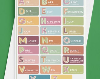 La carte de vœux Derry Alphabet